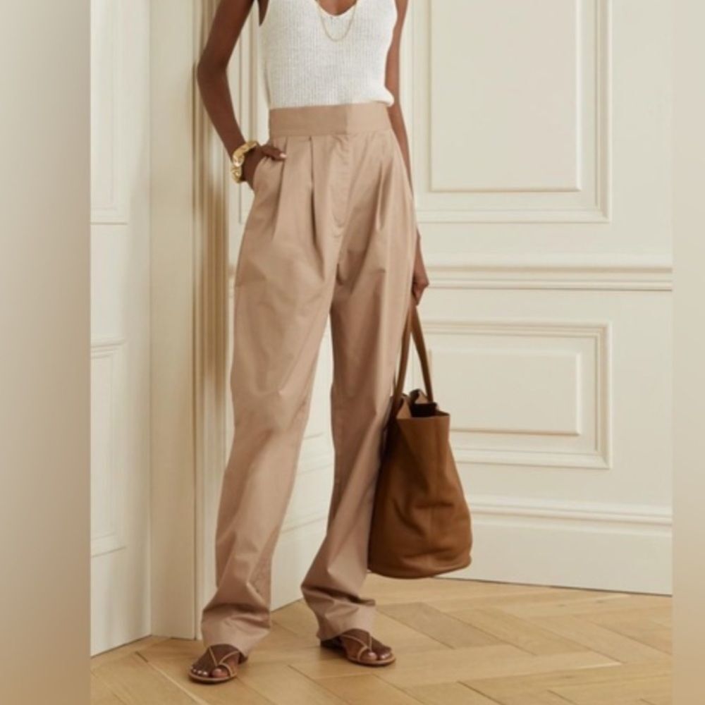 TOVE Lourdes Trousers in tan/khaki 36